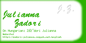 julianna zadori business card